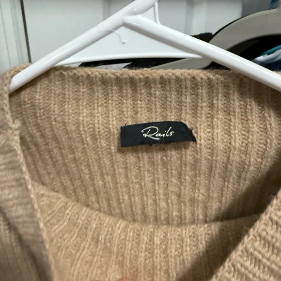 Rails Striped Beige and Black Women's Sweater - Picture 4 of 5